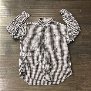 Polo Ralph Lauren Blake Button Down Shirt Plaid Vintage Mens Size Medium